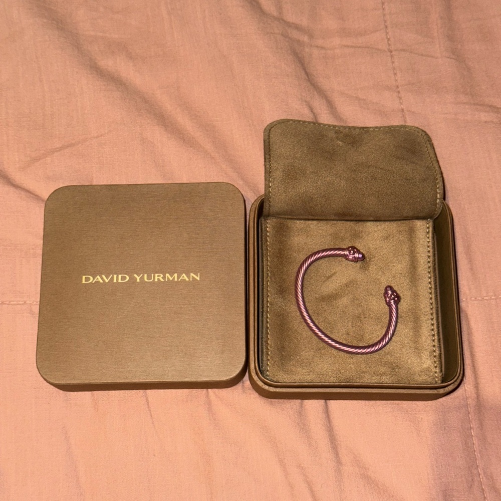 David Yurman Purple/Pink Cable Bracelet